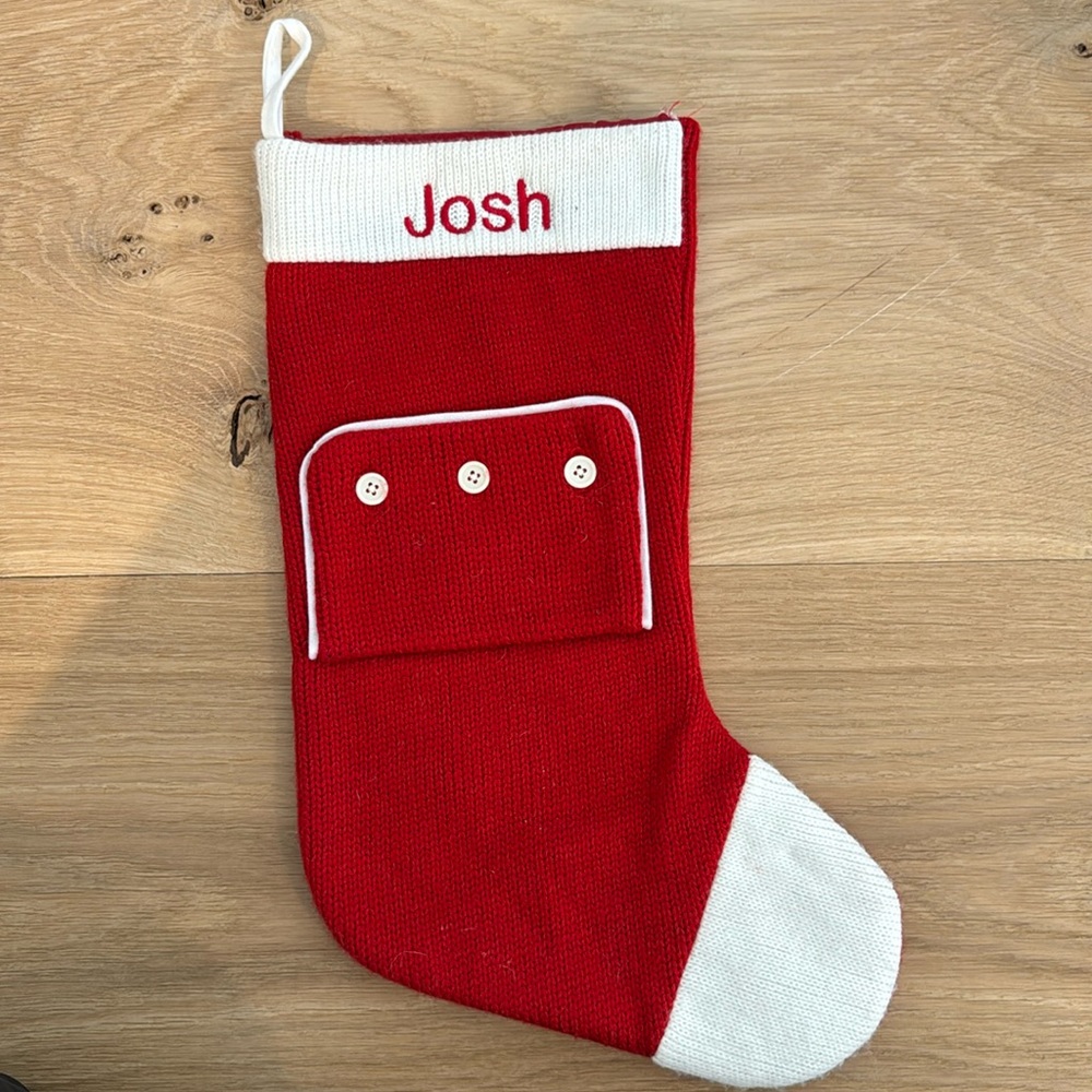 Knit Christmas stocking “Josh”